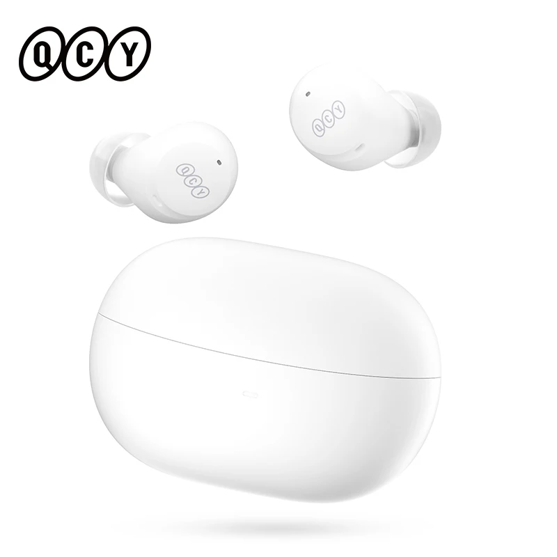 QCY HT07 Active Noise Cancelling TWS Earbuds 40dB ANC Wireless Earphone 6 Mic AI HD Call BT 5.2 Transparency Mode Headphones 32H