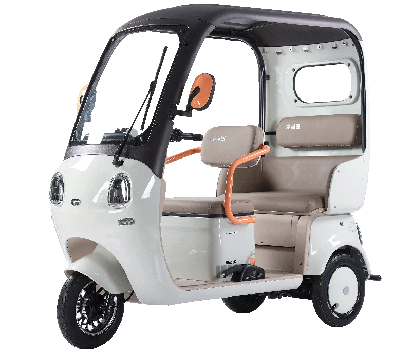 800W 60v  Small Electric Tricycle Popular Motorized 3-Seater with Adjustable Three-Wheel Design and Open Body