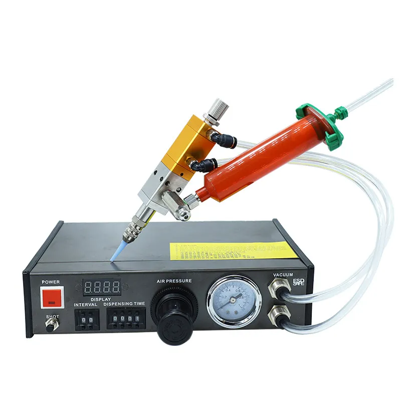 Immagine 7: Macchina Dispensatrice Pneumatica Semi-automatica, Kit Dispenser di Colla con Controller e Valvola di Erogazione, Sistema Dispensatore Industriale