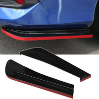 2PCS Car Bumper Corner Side Skirts Diffuser Guard Splitter Lip Body Kit With Bolts, Angle Protector for Side Fender Skirt Lip