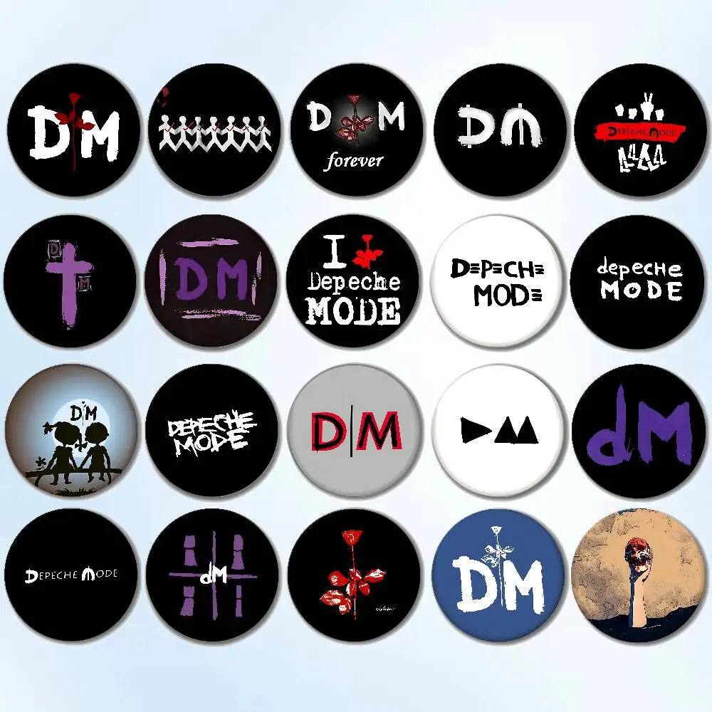 Emblemas Redondos D-Depeche-Mode, Broche Fofo de Desenho Animado, Emblemas de Cosplay de Ídolo, Pins de Joias para Mochila e Roupas DIY