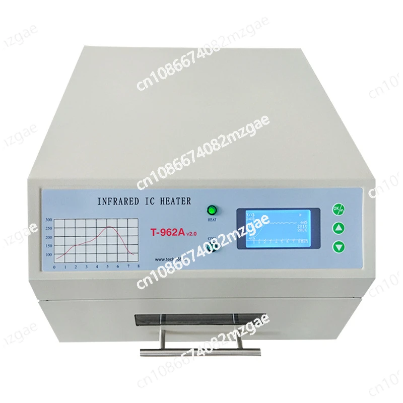 110V/220V 800W Desktop Reflow Oven T-962 Infrared IC Heater Soldering Machine 180 X 235mm T962 for BGA SMD SMT Rework