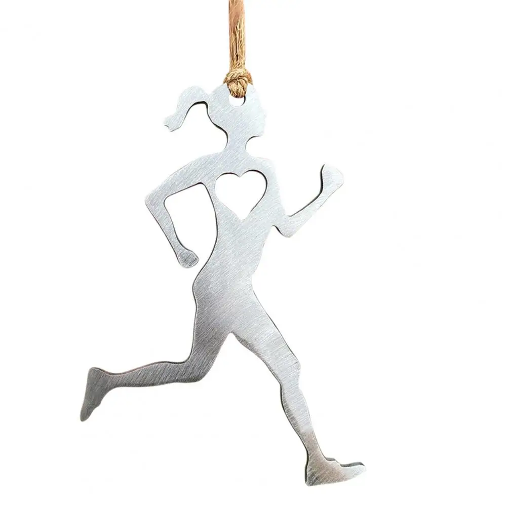 

Runner Hanging Ornament Runner Snowman Hanging Decoration Metal Craft Ornament for Sports Enthusiasts Men Women Boy Girl Gift