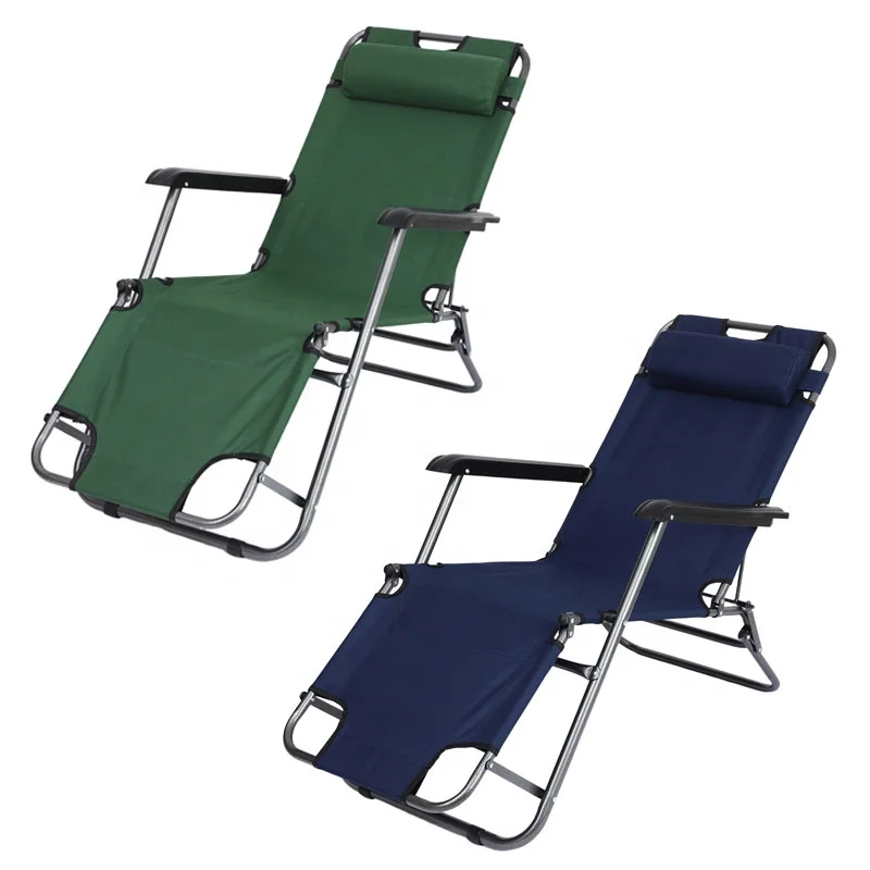 

Outdoor Leisure Folding Lounge Chair Adjustable Zero Gravity Relax Beach Reclining Lounge Chair