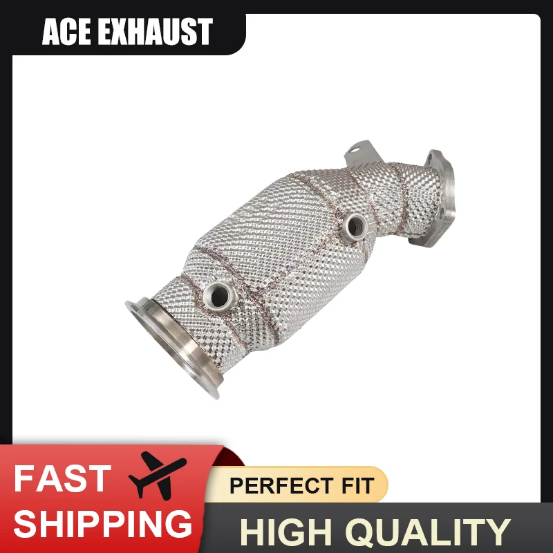

ACE Exhaust Systems for Porsche Macan 2.0T 2019+High Flow Downpipe with Heat Shield SUS304 Performance Exhaust Pipe