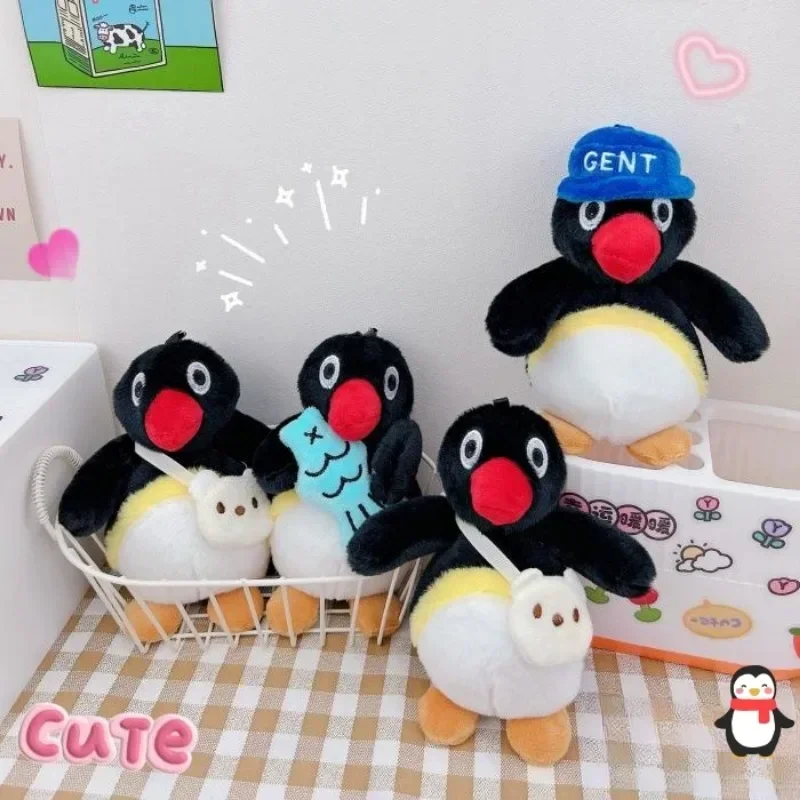 PINGU dessin animé en peluche pendentif sac décorations accessoires amusant pingouin poupée Animation périphérique amis enfants cadeaux de vacances