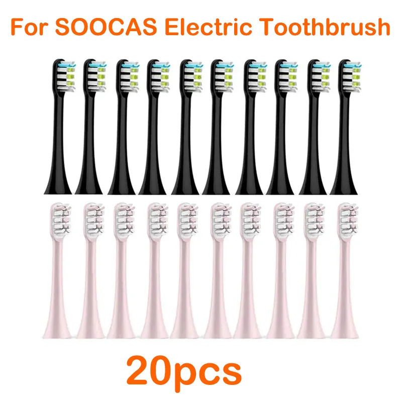 Cabezales de repuesto para cepillo de dientes eléctrico Xiaomi SOOCAS X3, X5, V1, X3U, cerdas Dupont selladas