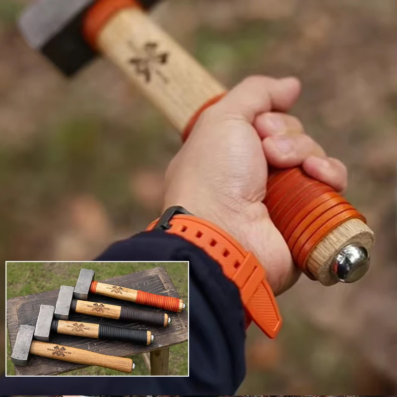 

Outdoor EDC Multifunctional Forging Ground Hammer Craftsman Hammer Convenient Portable Camping Hiking Tool