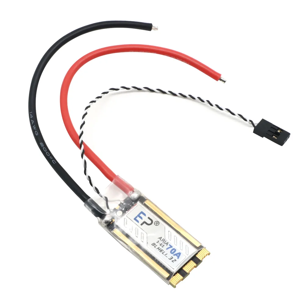 1 / 2 / 4pcs EP Aria AM32 70A BLHeli_32 32Bit Single Brushless ESC 3-6S Current Meter Sensor for RC Airplane FPV DIY RC Parts