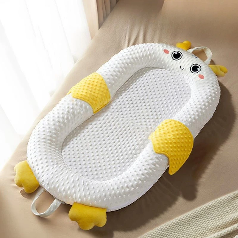 Lettino per neonato antiribaltamento letto in letto con 15 °   Copertura con cerniera lenitiva bifacciale inclinata Supporto per il sonno del neonato