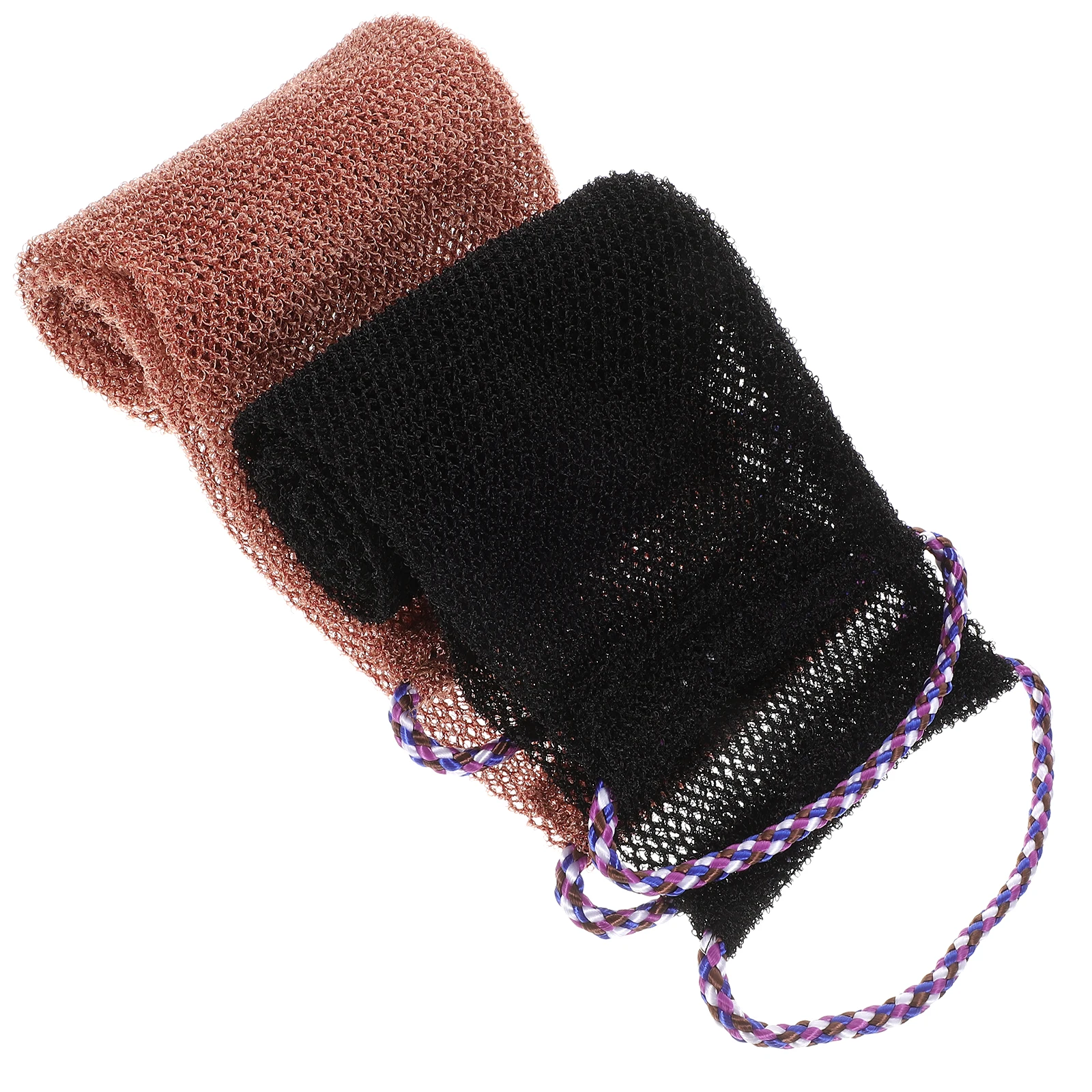 

2pcs African Exfoliating Net Bath Towel Reusable Shower Scrubber Cleansing Scrubber Washcloth Durable Chinlon Foldable