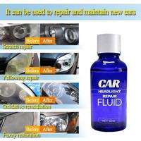 Car Headlight Restoration Kit Headlamp Scratch Remover Repair Refurbish Long Lasting UV Protection Car Polish Liquid Cleaners