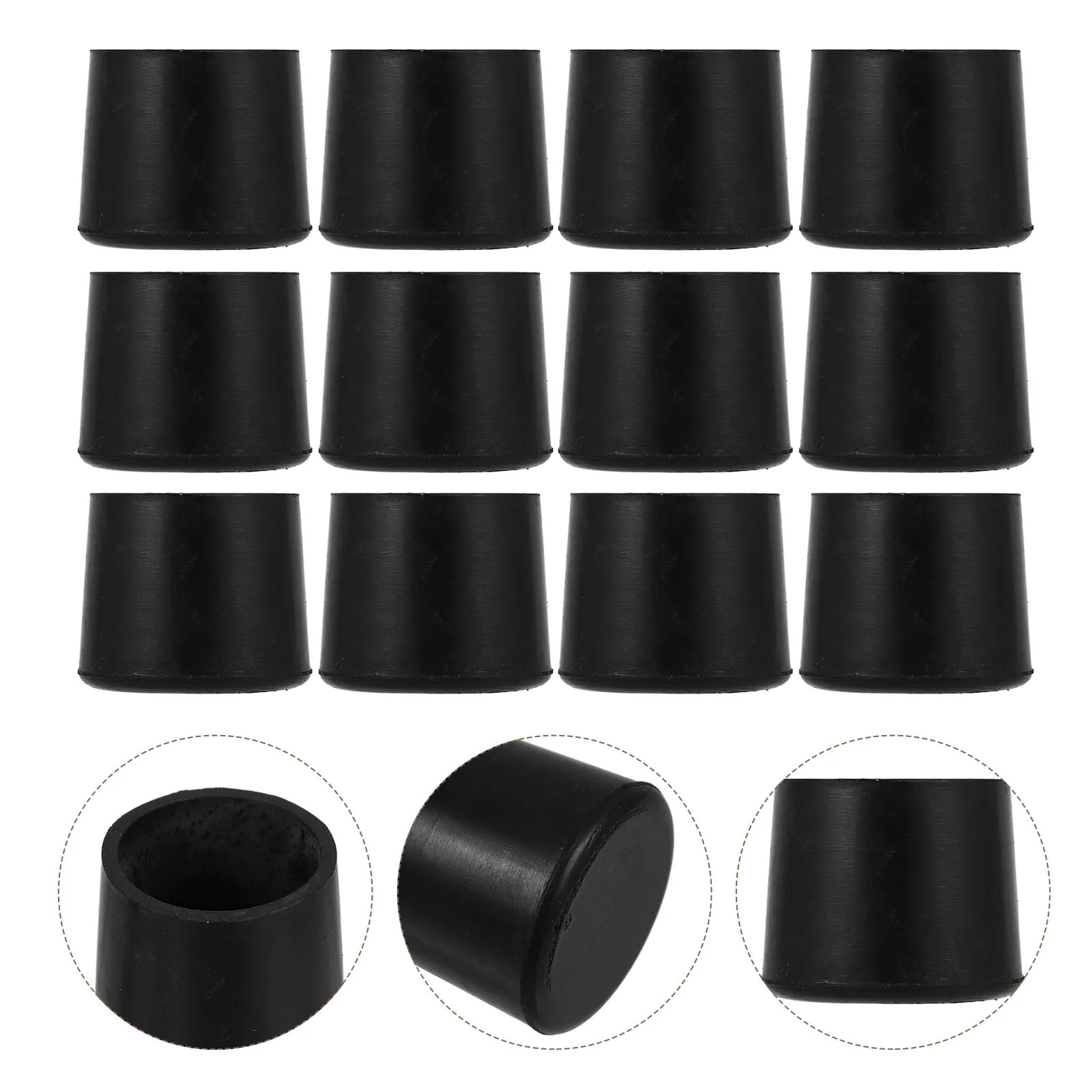

12Pcs Rubber Trampoline Foot Pads Replacement Covers Anti-Skid Trampoline Leg Caps Stable Safety Accessories for Indoor Outdoor