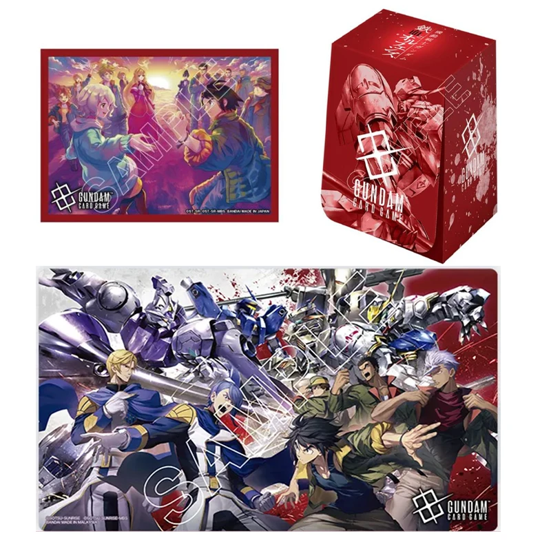 New Bandai GCG PB02 Iron-Blooded Orphans Premium Chinese Version Set Deck Case Card Sleeves 70Pcs Playmat Storage Box GCG Gift