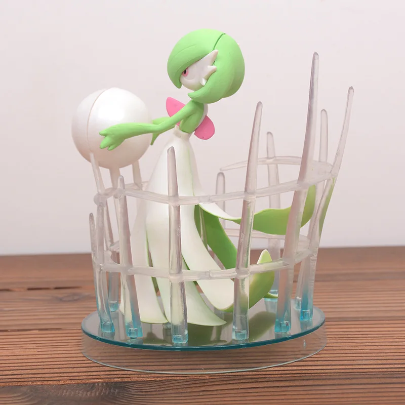 포켓몬 가르데보아 퀸 무브 갤러리 모델 귀여운 데스크탑 장식품 애니메이션 장면 핸드 피규어 어린이 장난감 생일 선물