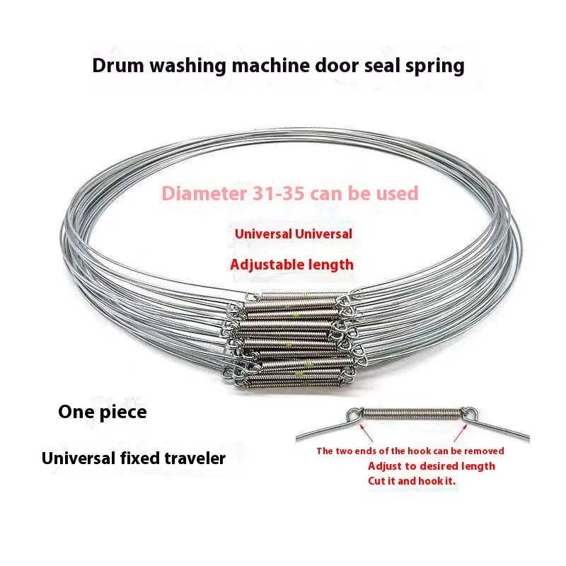 Applicable Sea ER Drum Washing Machine Rubber Gasket Fixed Steel Wire Door Seal Ring Inner and Outer Spring Iron Wire Original A