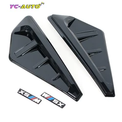 Car Shark Gill Side Fender Vent 3D Sticker For BMW X Series X5 G05 X5M F95 2019 2020 2021 ABS Accessories Replace