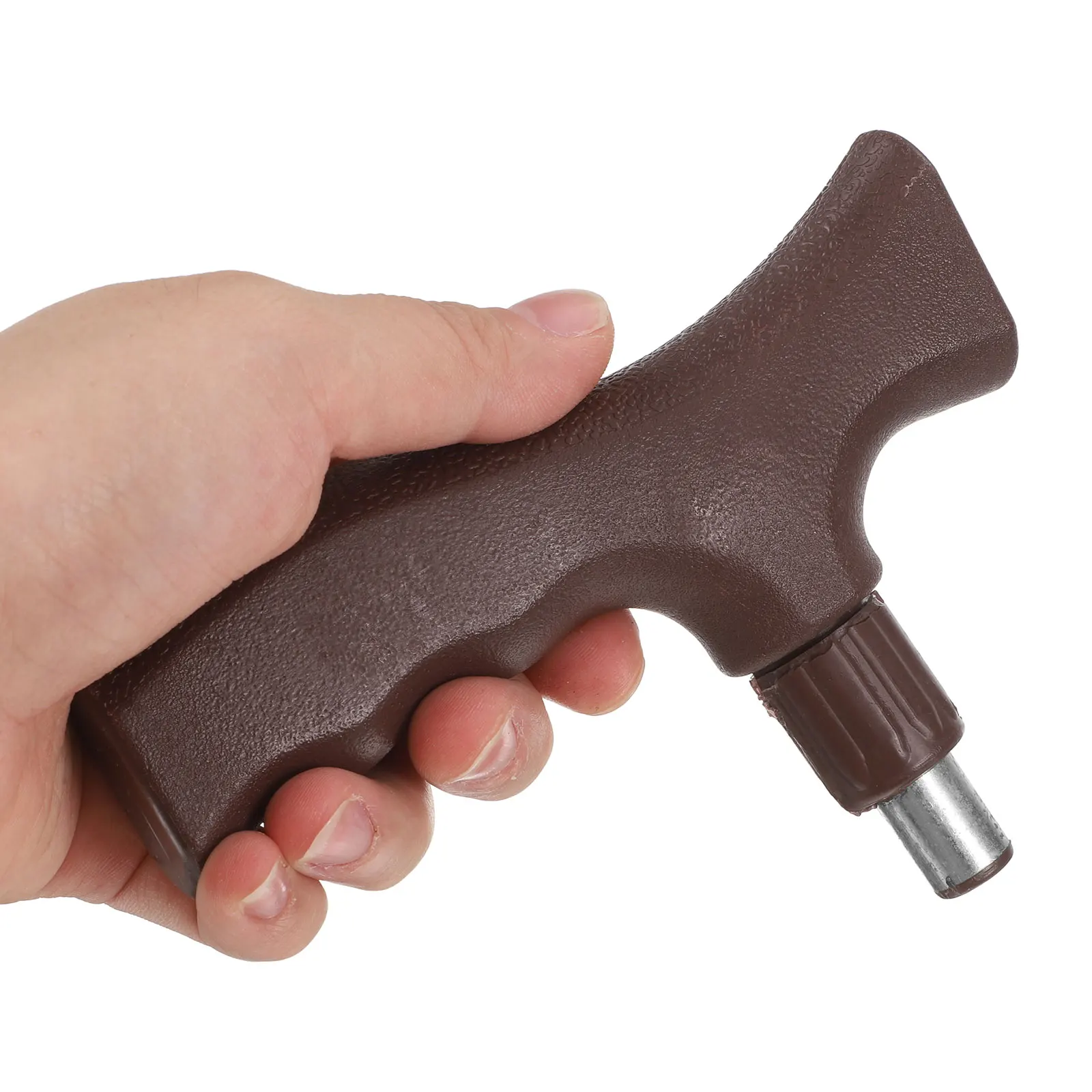 

2pcs Plastic Walking Cane Hand Grips Walking Stick Replacement Handles Crutch Handle For The Elderly Walking Assistant