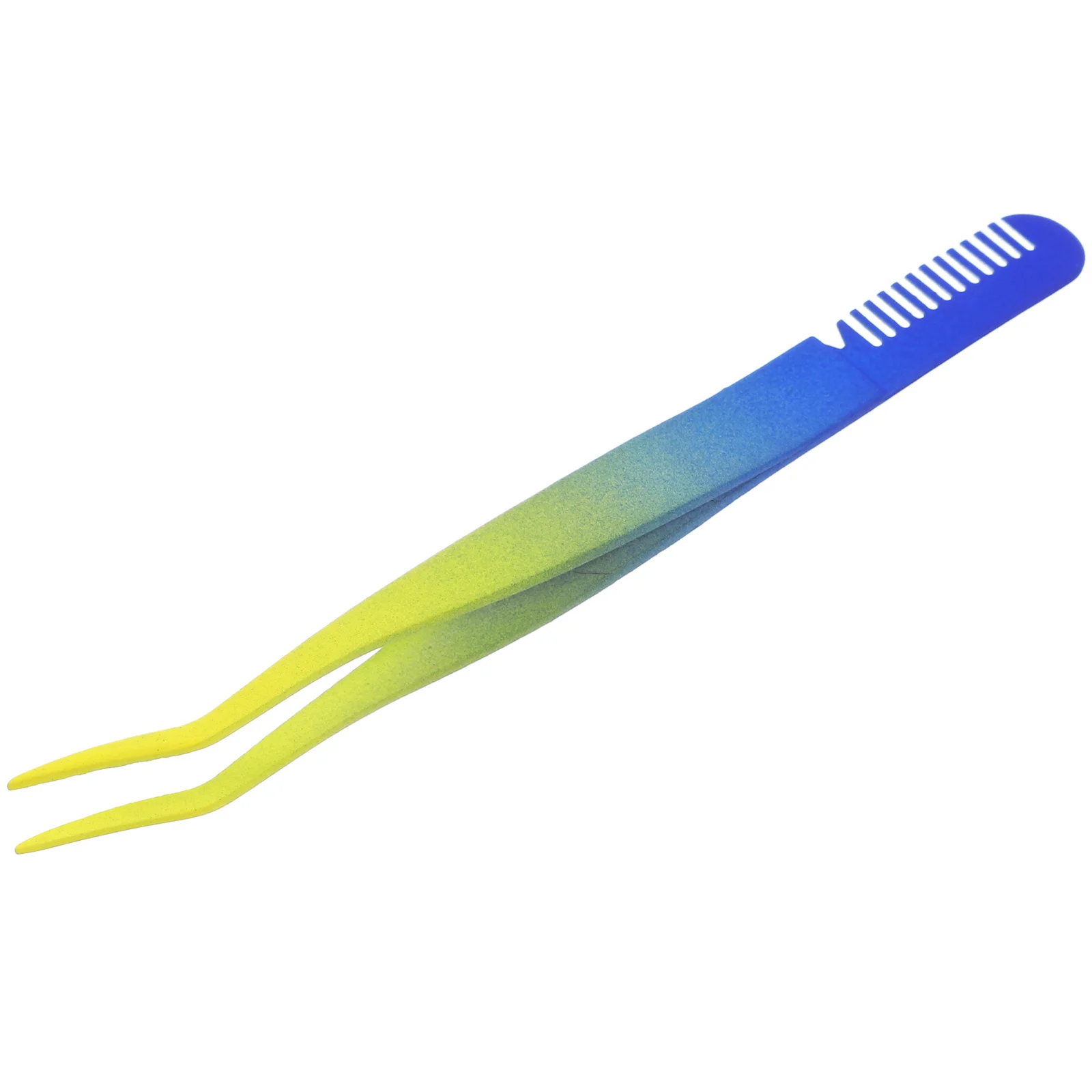 Stainless Steel Eyebrow Tweezer Lash Applicator Tool Eyelash Extension Tweezers Precision Tweezer Comb Beauty Tool