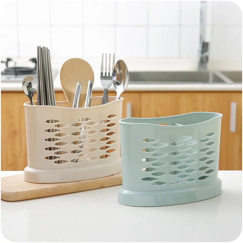 Household kitchen  chopsticks box drainboard E360 multifunctional tableware rack spoon chopsticks barrel storage