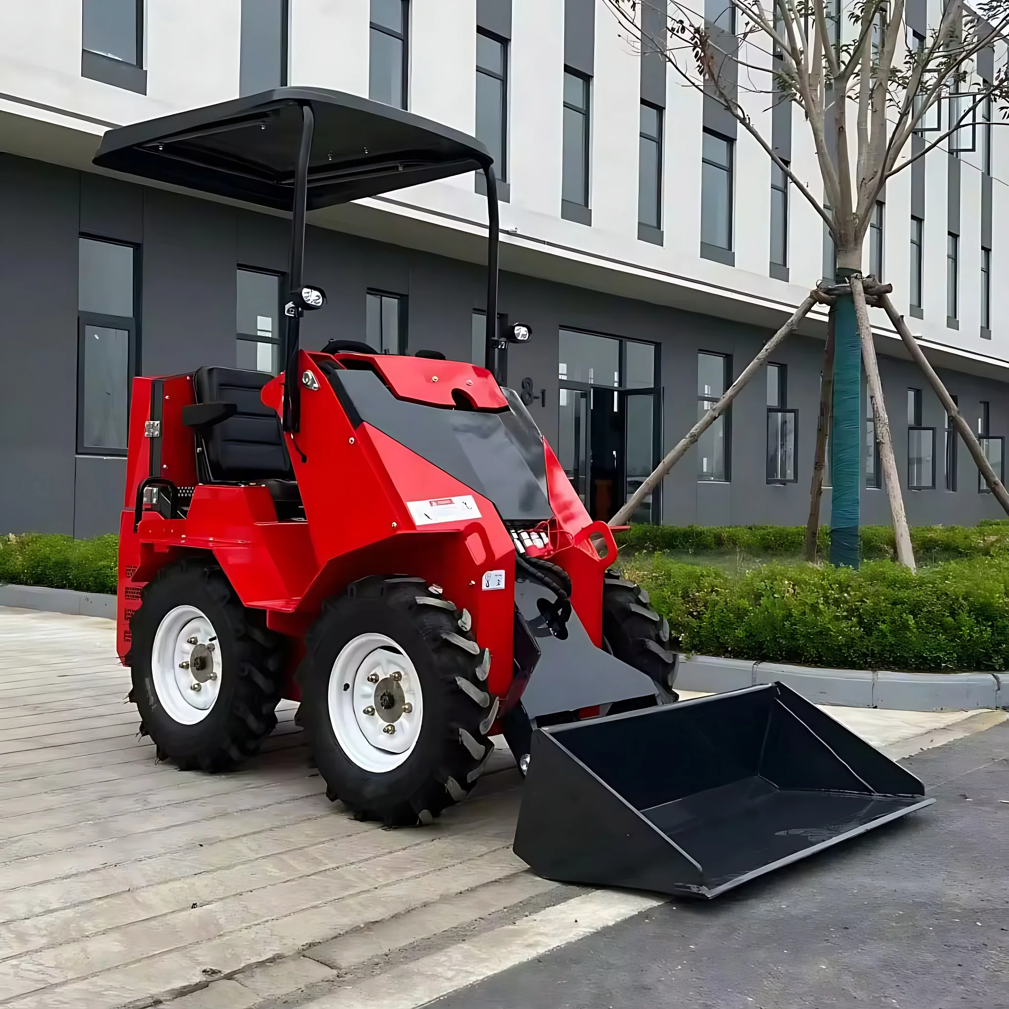 Factory Price Hydraulic Cheap Wheel Loader miniskid Mini EPA Engine Skid Steer Loader Attachment Mini Skid loader Diesel Loader