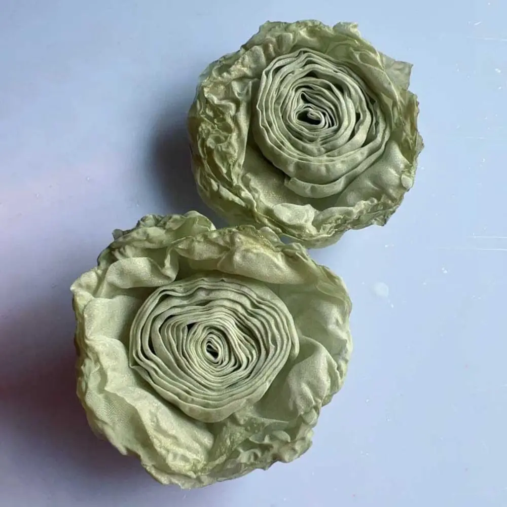 

New 9CM Rose Fabric Artificial Flower Retro Women Headdress 3D Mesh Flower Handmade Dress Corsage Headband Flower