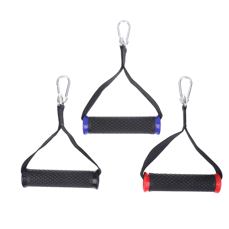 2Pcs Gym Grip Resistance Bands Exercise Handles Fitness Anti-slip Strong Grip Puller Handle Multifunction Gym Training Supplies