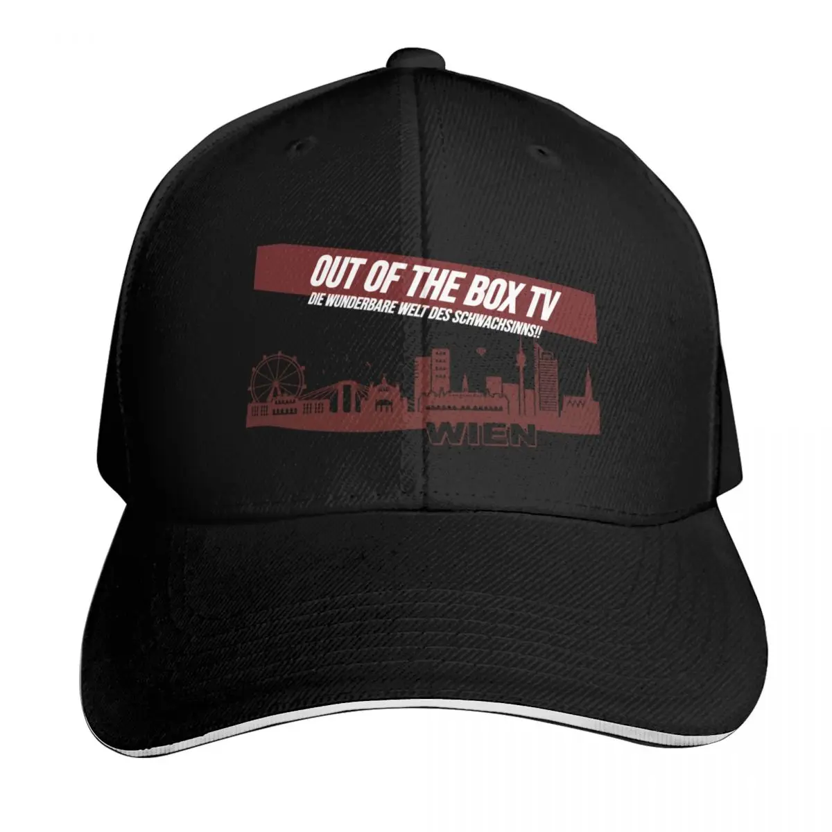 Out of the Box TV Baseball Cap Sun Protection UPF 50+ Breathable Mesh Back Adjustable Buckle Closure