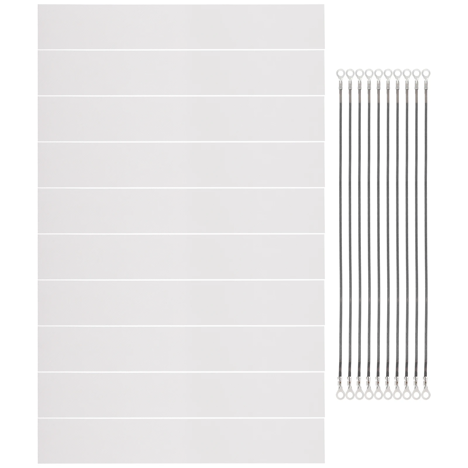 

10 Sets Sealing Machine Heating Wire Strips for Impulse Hand Sealer Cloth High Resistance Fast Heating Durability Practicality