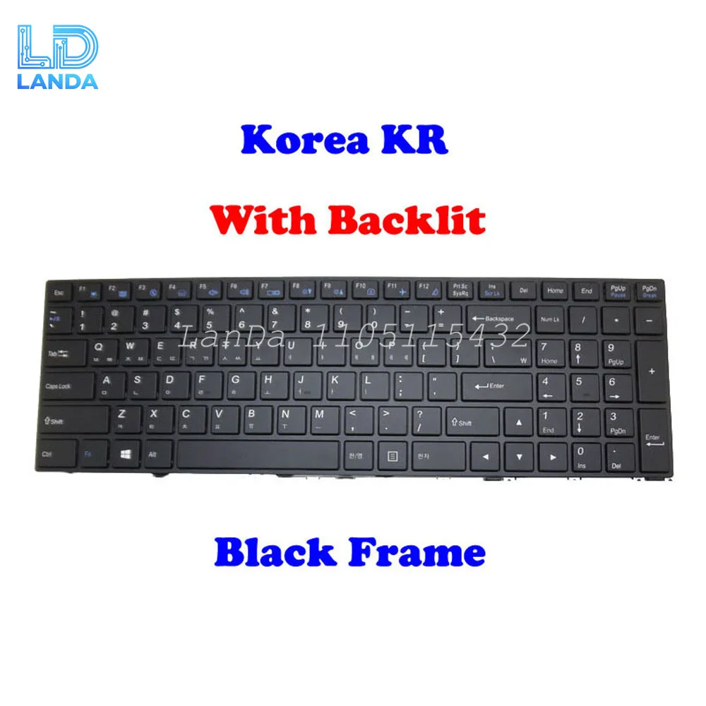 

Backlit US KR Keyboard For 한성컴퓨터 For Hansung B55S H57 H58 X54KS U55S U56 U57 U58 X74X English US Korean KR New