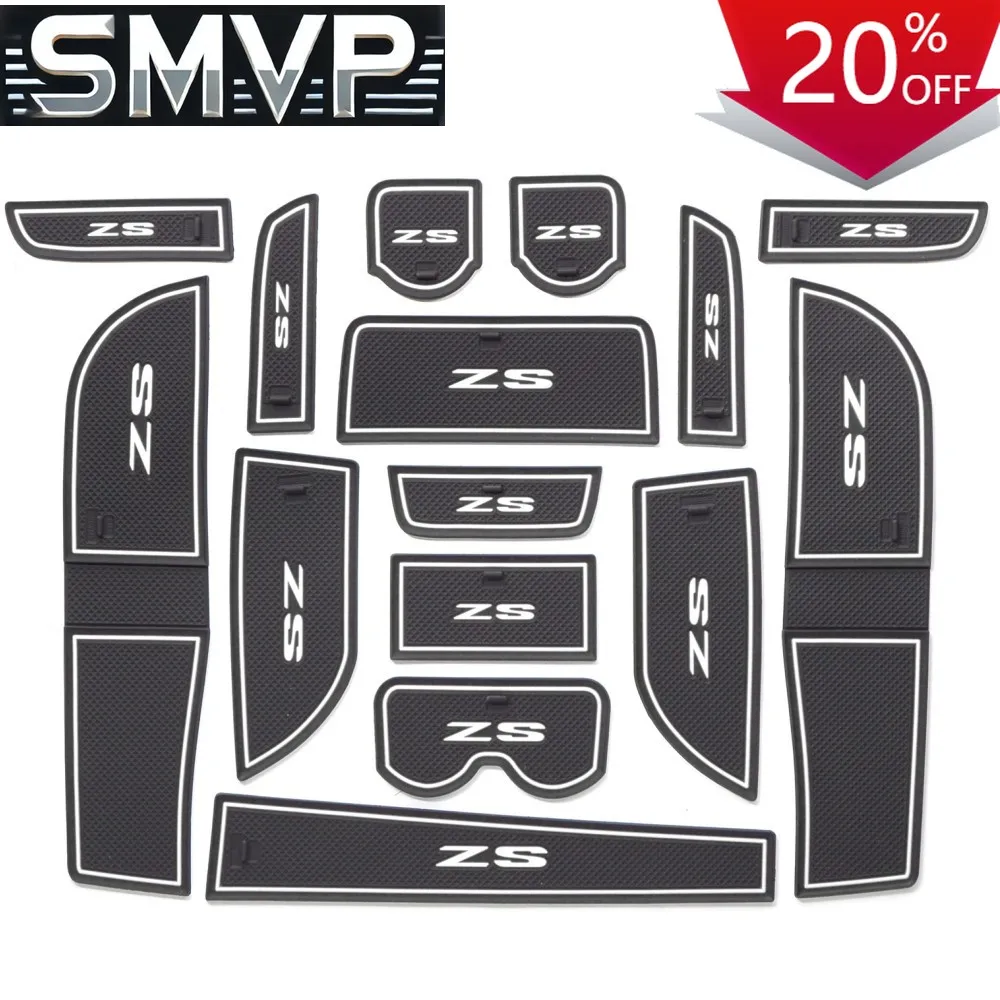 

Fit For Anti-Slip Car Gate Slot Cup Mat MG ZS 2017 - 2021 Door Groove Pad Cup Holder Interior Accessories Rubber