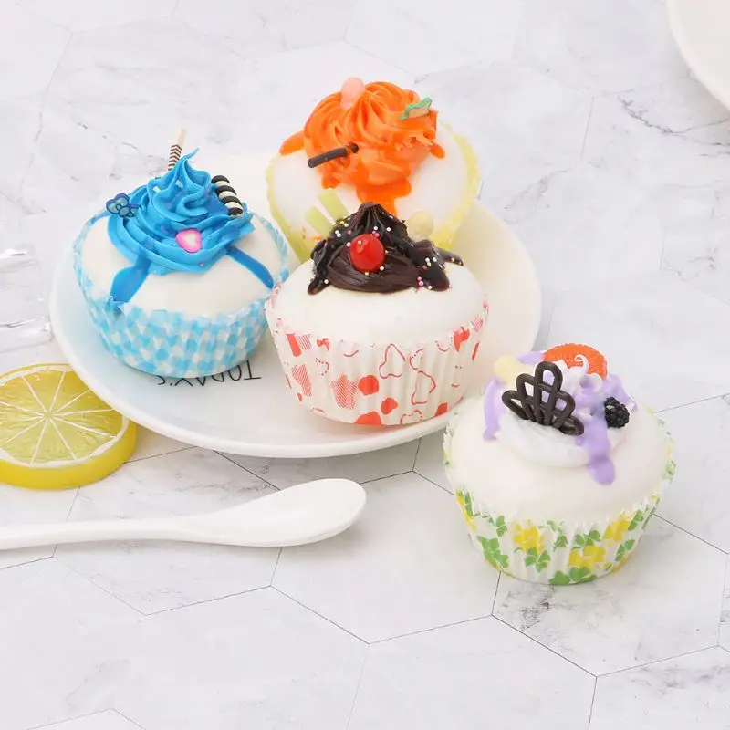 Realistic Artificial Fake Cake Cupcake Model Cup Display Photography Props Craft Dropshipping