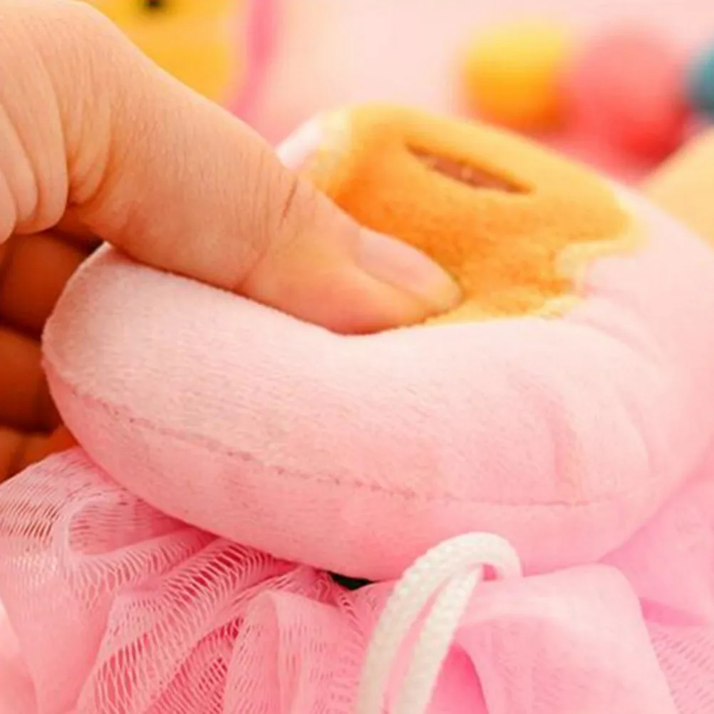 

6Pcs Mesh Shower Ball Fruit Bath Ball Soft Skin Exfoliating Pouf Bubble Nets Comfortable Cleaning Bathroom Supplies