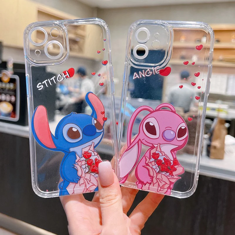 Stitch Holding Flowers per Sony Xperia XZ2 XP XZ premrum XZ1 Compart 1iV 10iV XZ XZs Case