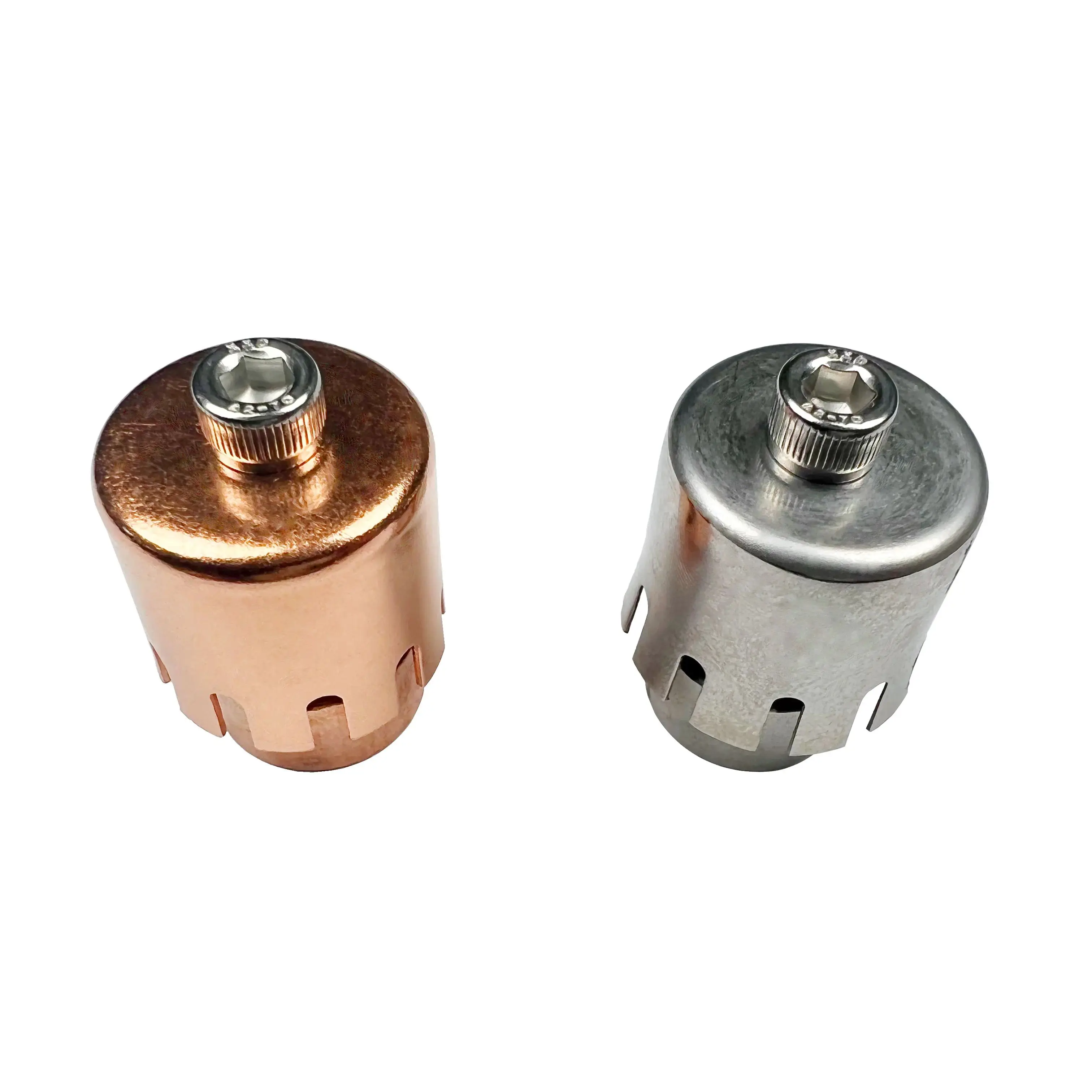 HOOLOO Bubble Cap High Purity Copper Food Grade 304 Stainless Steel Sanitary for Distillation Column Alcohol Distiller Fittings