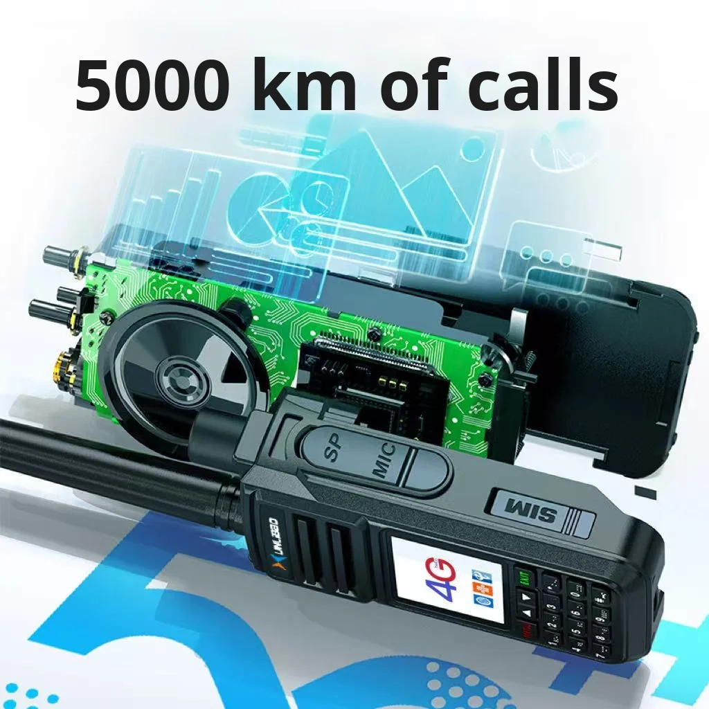 9118 Netcom كاملة عبر الحدود 4G مع نطاق 5000 كيلومتر POC وتغطية عالمية غير محدودة جهاز اتصال لاسلكي