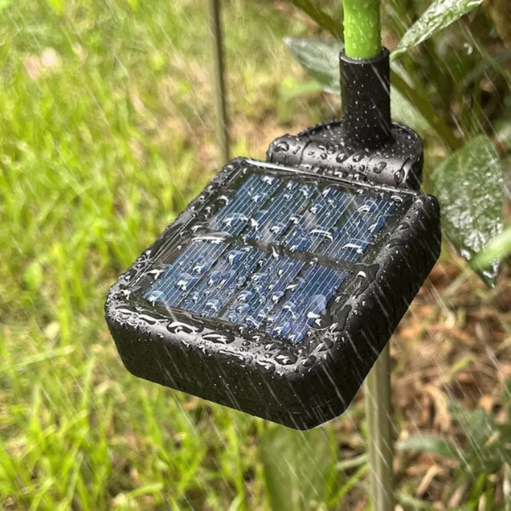 Flowers 5 Head Solar Outdoor Lights IP65 Waterproof Powered Solar Powered Lights Swaying Decorative Solar Swaying Flowers Yard