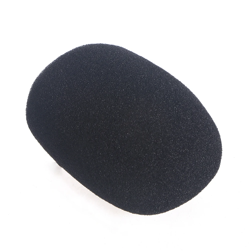 

12 Pcs Microphone Sponge Material Noise Reduction Windscreen Black Suitable KTV Stage Conference Interviews St