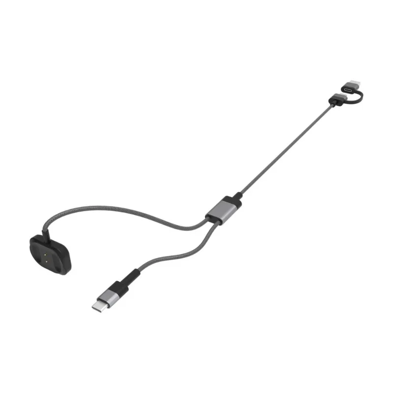 DT37 Charging Cable 2-In-1 Type-C,Braided Design For Rayban AI Smart Glasses And Wristbands