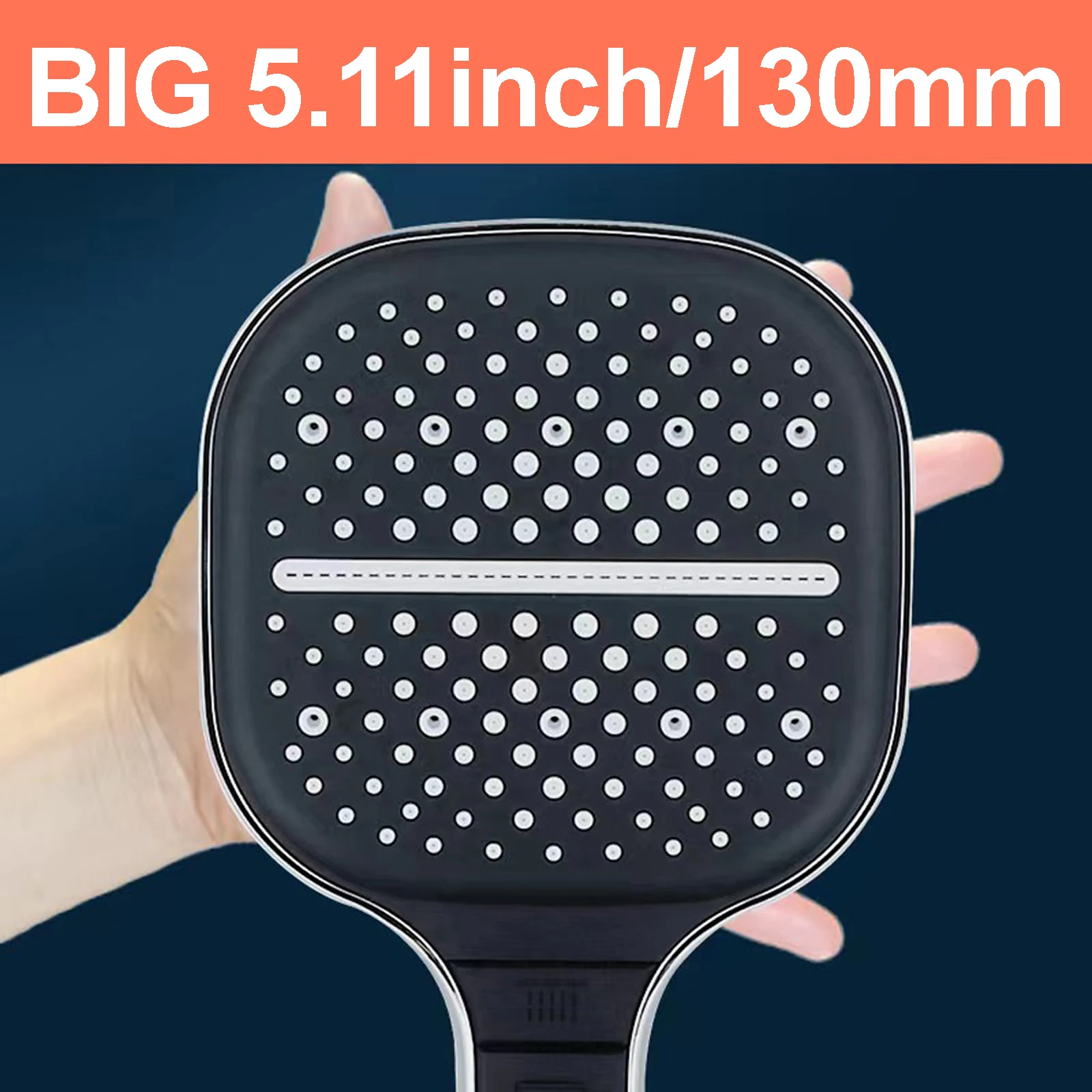 

Large Shower Head 7 Modes Adjustable Shower Head Bathroom High-pressure Water-saving Shower Mixer Nozzles Bathroom Accessories