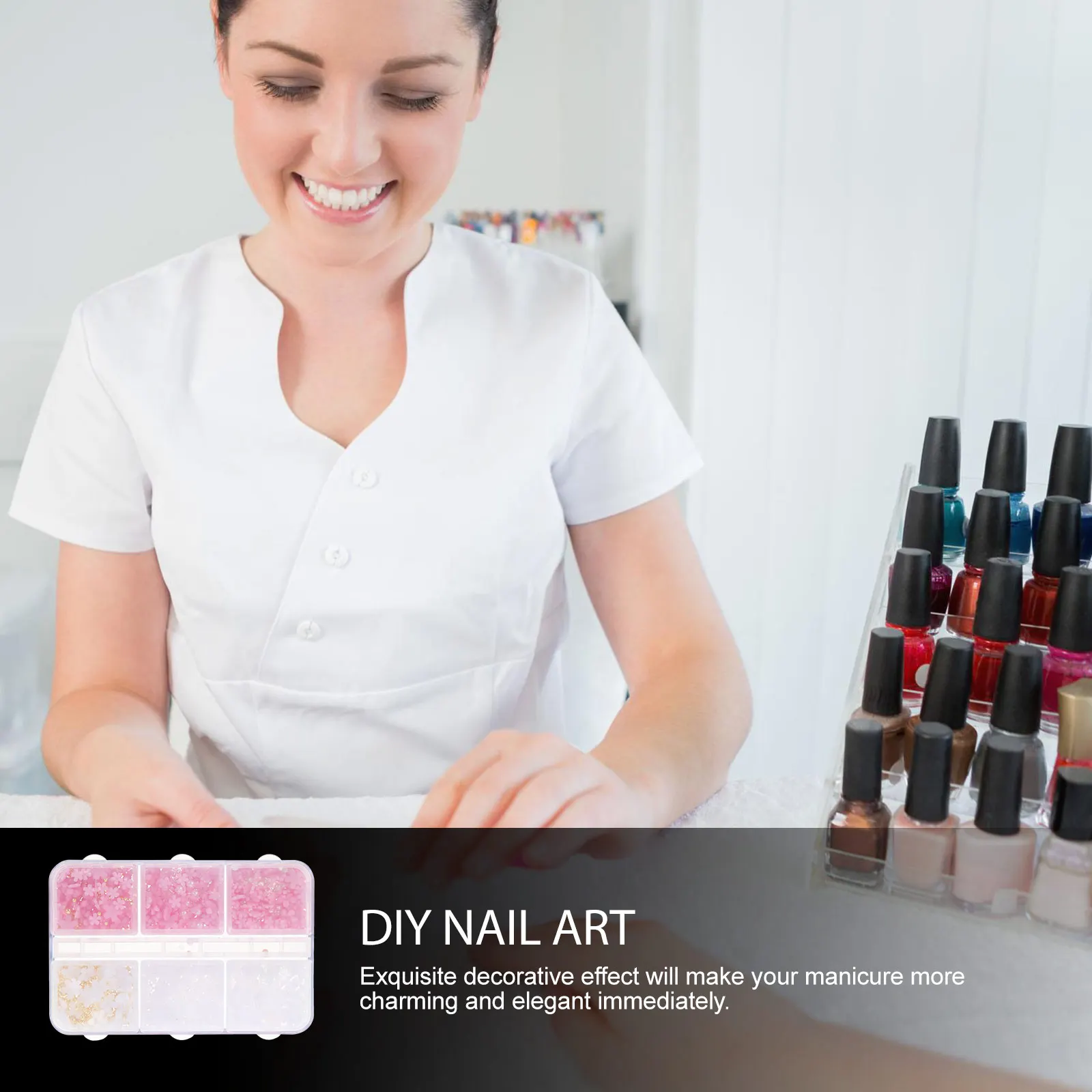 

1 set /Set 3D Flowers Delicate Charms Removable Art Accessory Decorative Art Replaceable Nail Charms Nail Supply For Birthday