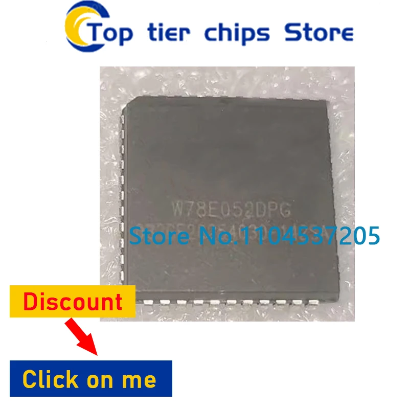 2pcs W78E052DPG PLCC44 W78E054B40PL  W78E058B40PL W78E058DPG W78E065A40PL W78E365A40PL New Original W78E516B40PL