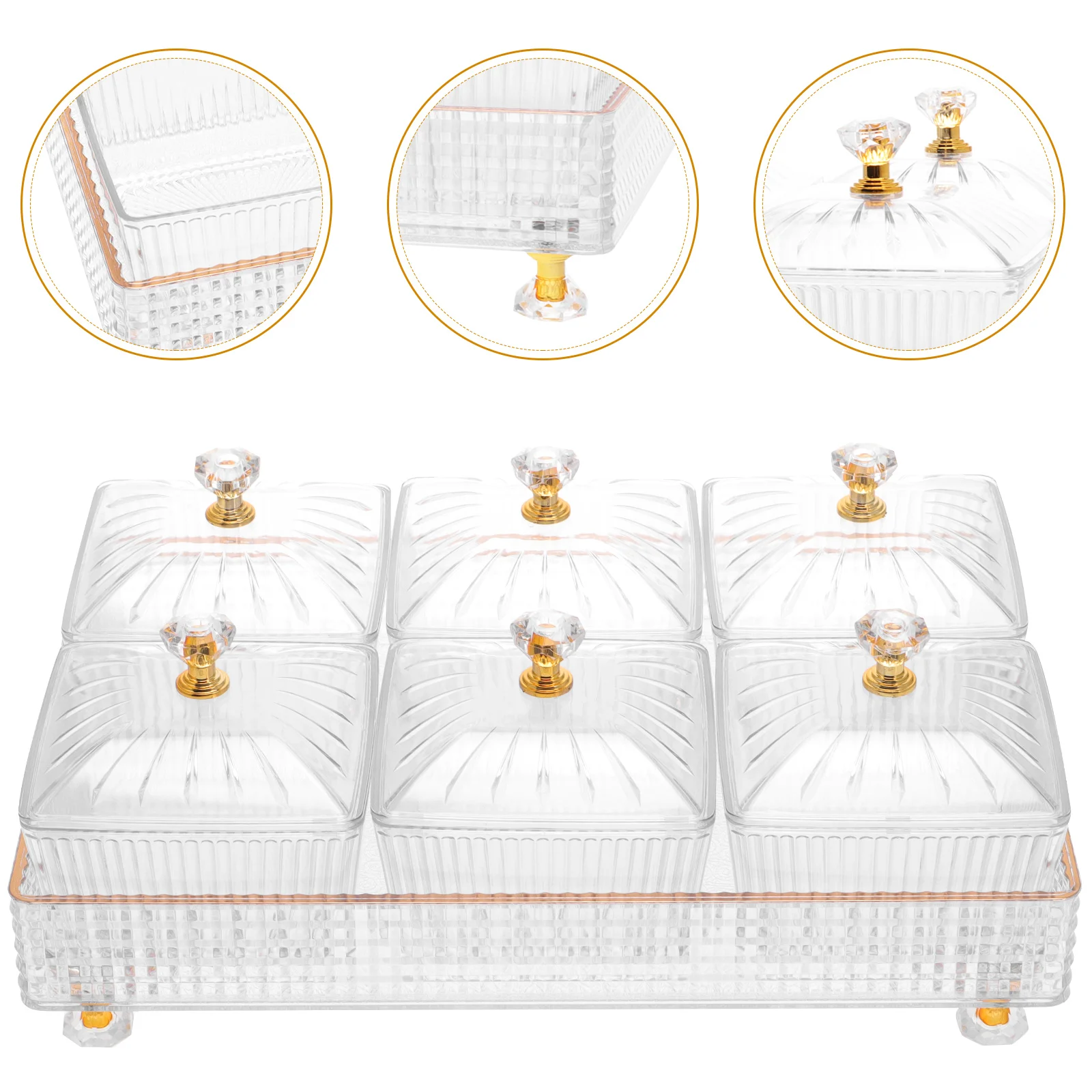 

1 set 1 Set Snack Plate With Tray Creative Food Bowl For Ktv Home Party Dried Fruit Candies Serving Dish Storage Kitchen