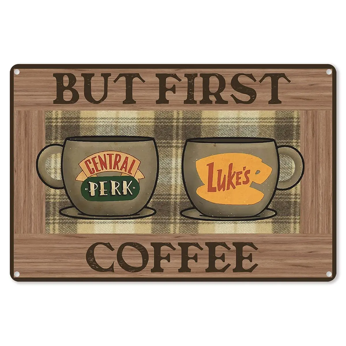 

Coffee Quote Metal Tin Sign Wall Decor Vintage But First Coffee Tin Sign for Office Home Coffee Bar Decor Gifts Ideas for Wome