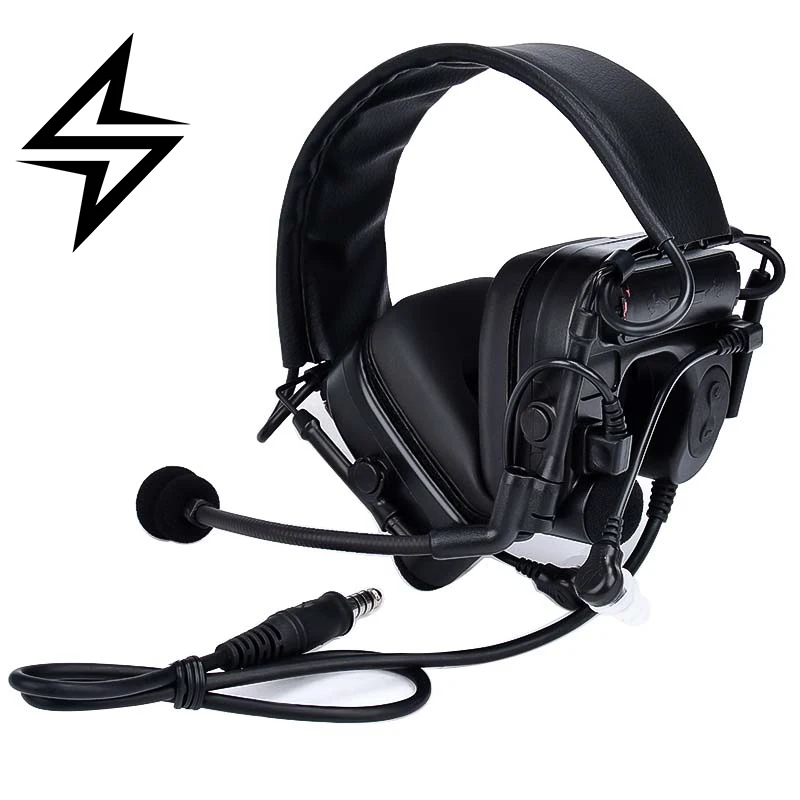 

Tactical Civilian C4 Communication Headset Noise Reduction Hearing Protection Airsoft Shooting Training 7.0 Plug Earphones