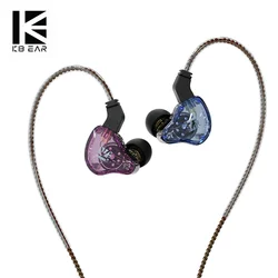 KBEAR KS2 1BA+1DD In Ear Monitor HIFI Earphones Sprot Headphones Running Game Headset Earbuds Bass INK ks1 ks2 tri i3 pro IEM