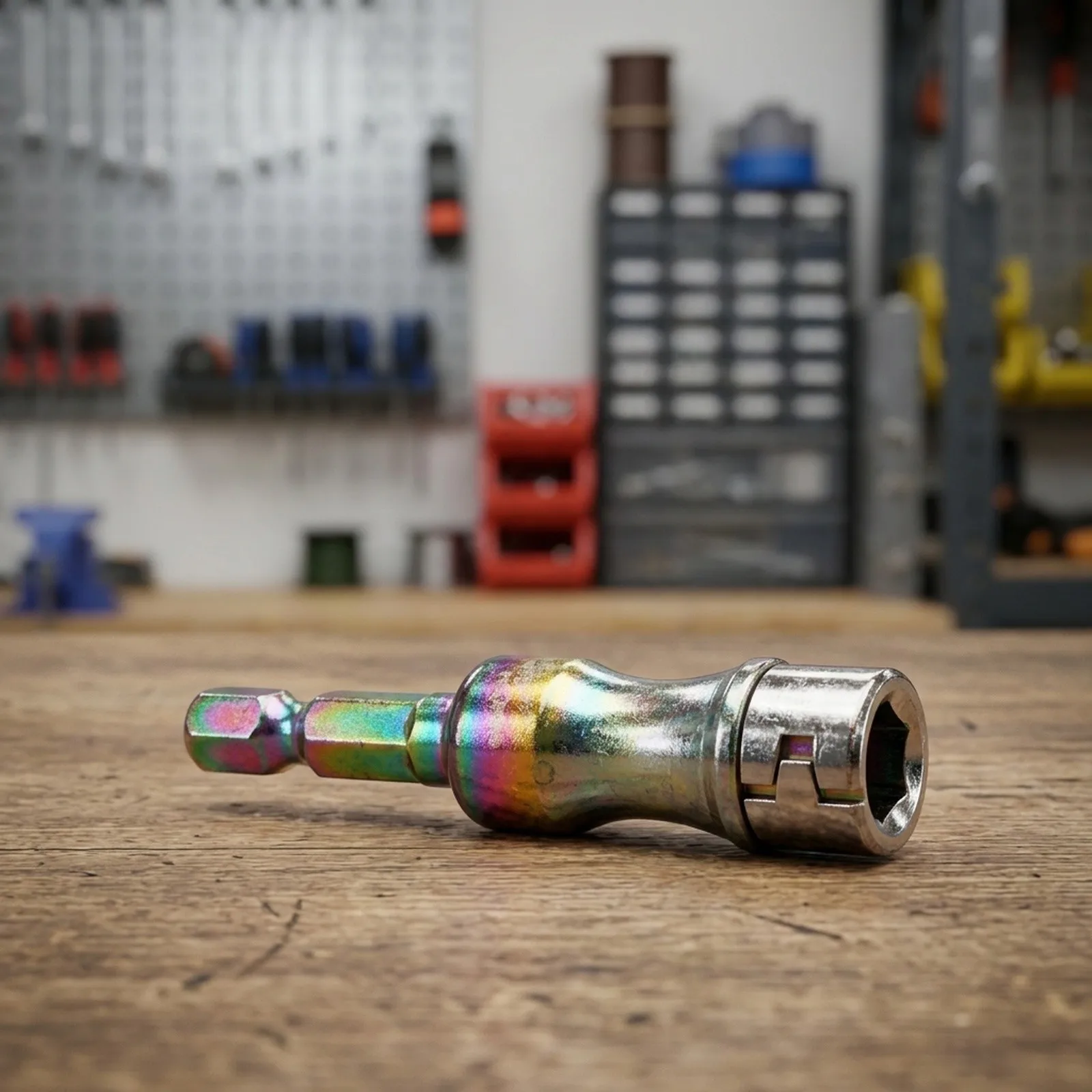 8mm Hex Drill Bit in Stainless Steel with for Ball Lock Assembly for Compatibility with Standard Electric Drill Sockets