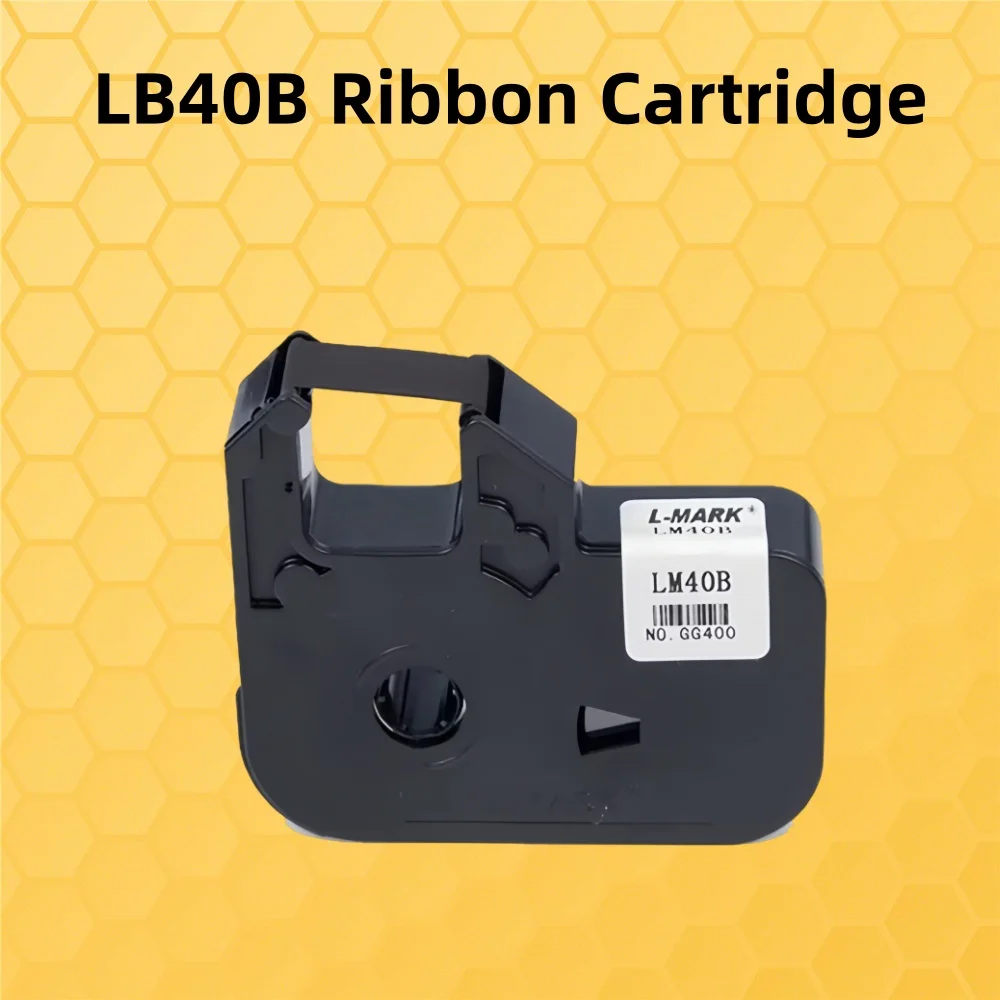 LM40B LM40(C) Black Ink Ribbon Cassette cable ID printer For L-MARK LK‑300,LK‑320A,LK‑320P,LK‑330,LK‑340A,LK‑340P,LK‑340U,LK‑350