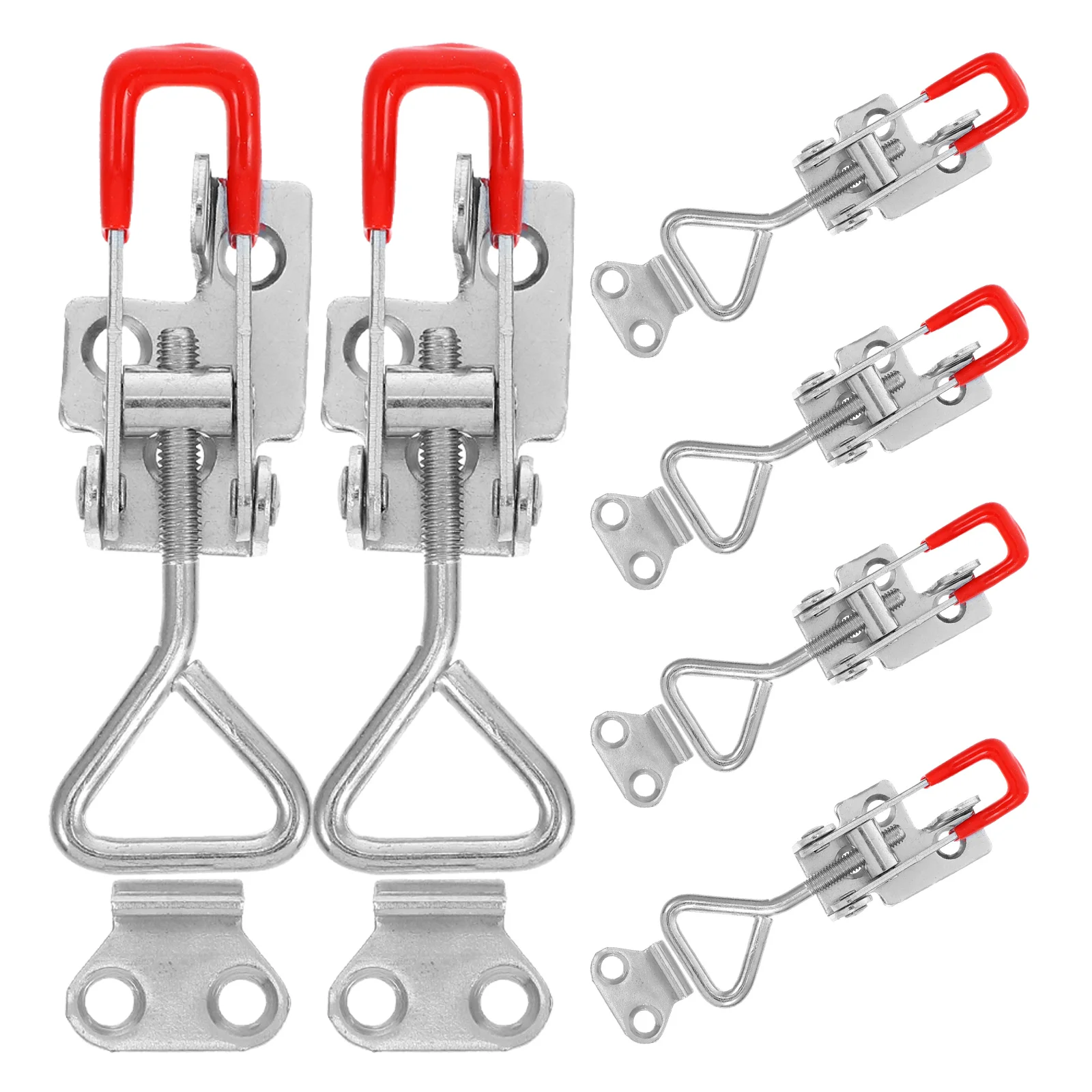 

6pcs Quick Release Adjustable Clamp Latch Heavy Duty Toggle Buckle for Cupboards Case Hardware Box Chest Freezer Hatch Boat