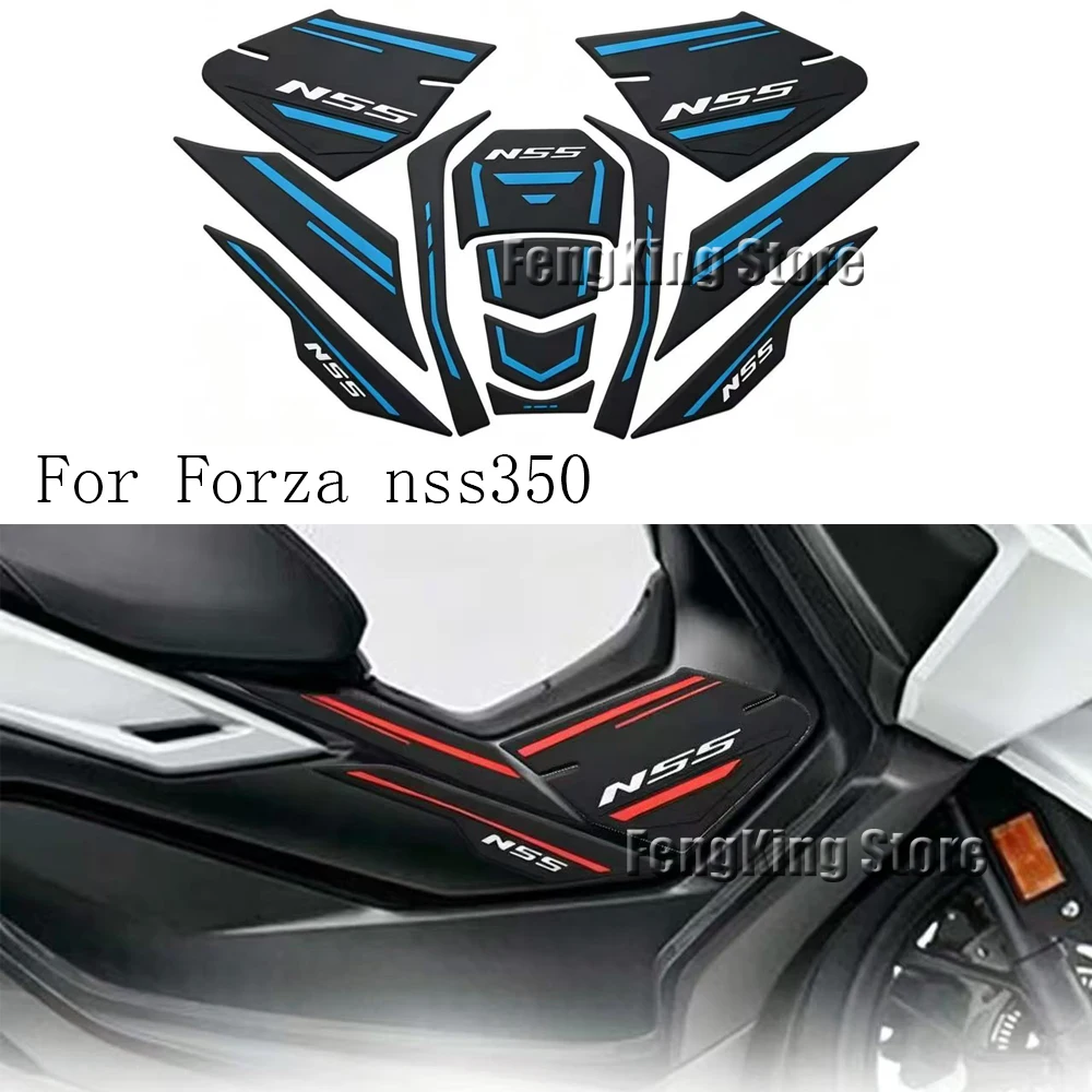 

Motorcycle Fuel Tank Pad Anti-Slip Side Waterproof Black White Motorcycle Fuel Tank pad Sticker For Honda Forza nss350 NSS350